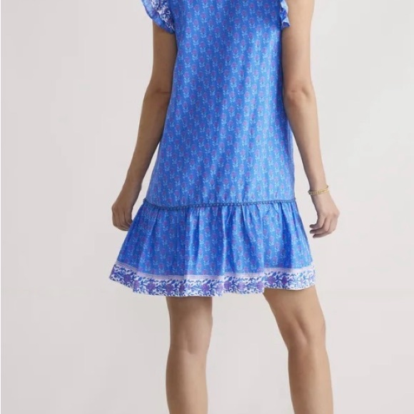 ✨NEW Vineyard Vines Hydrangea Block Ruffle ✨ - Picture 2 of 7